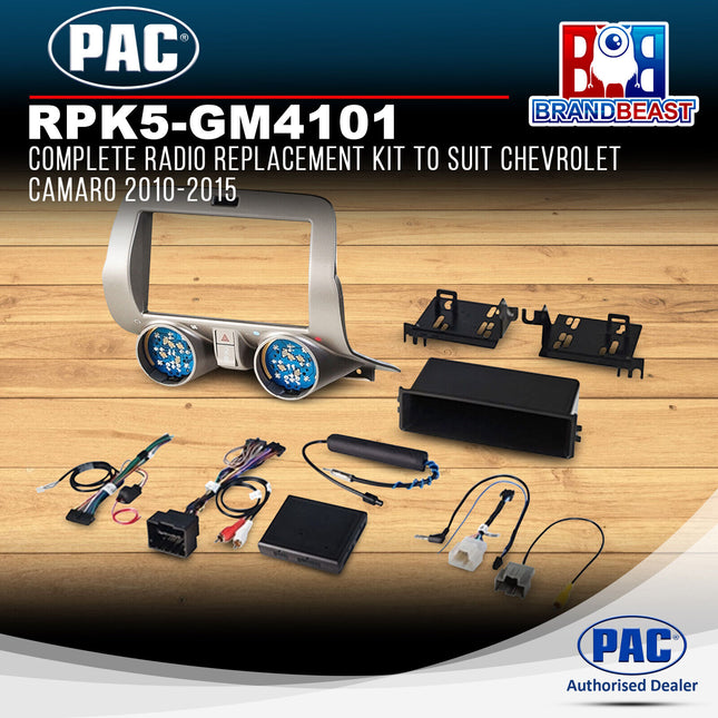 PAC RPK5-GM4101 Radio Replacement Kit To Suit Chevrolet Camaro 2010-2015