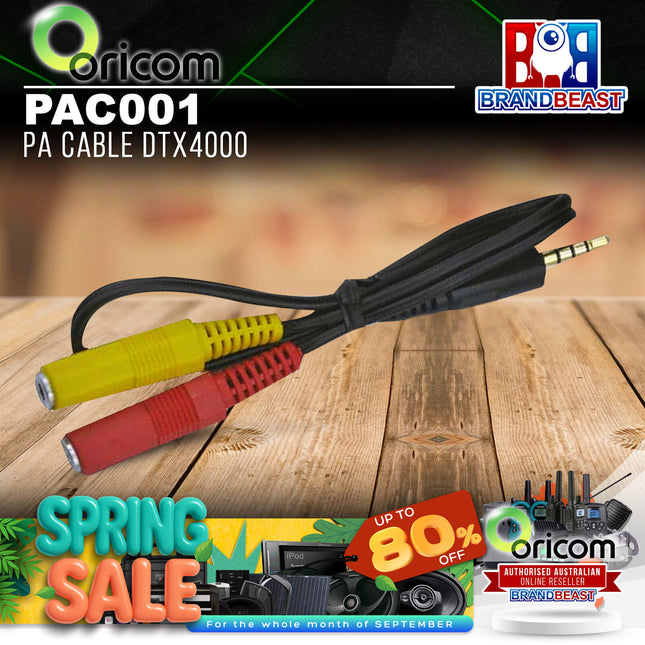 Oricom PAC001 PA Cable Suit DTX4000