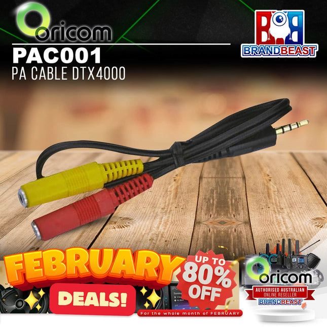 Oricom PAC001 PA Cable Suit DTX4000