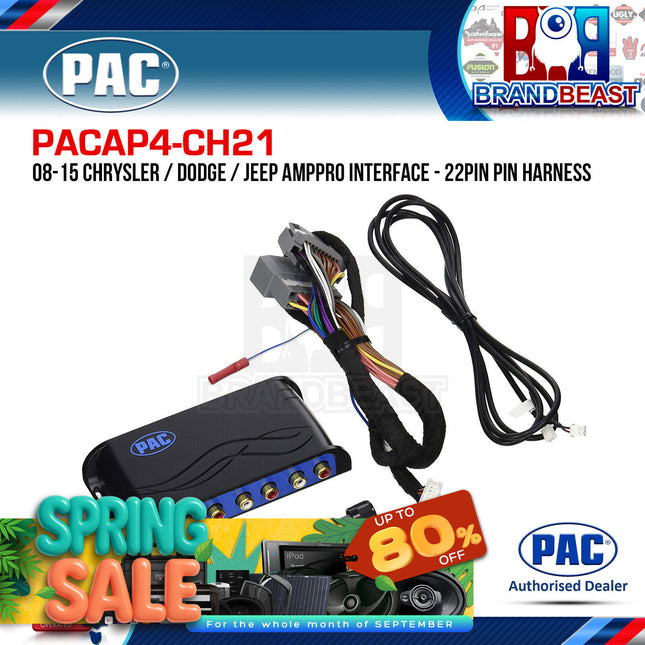 PAC AP4-CH21 AmpPRO Interface To Suit Chrysler/Dodge/Jeep/Ram 2007-2018