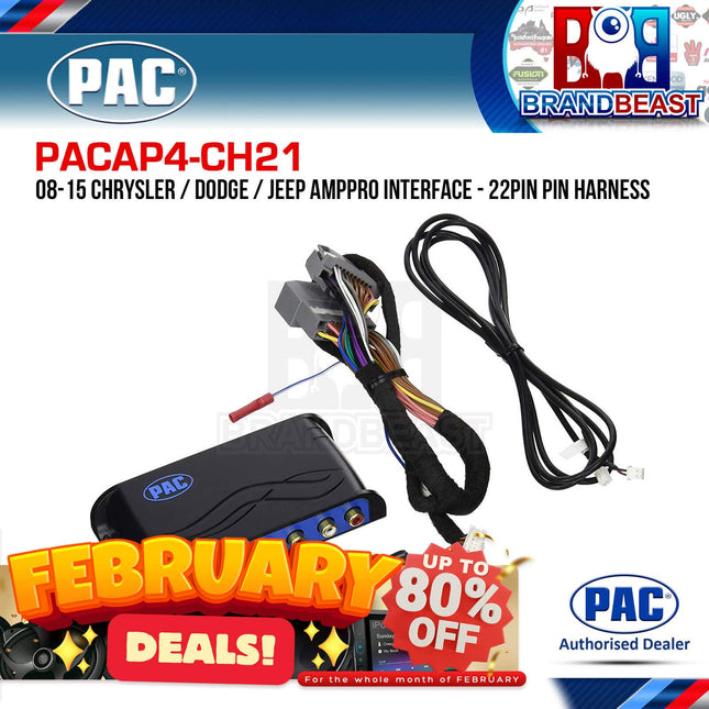 PAC AP4-CH21 AmpPRO Interface To Suit Chrysler/Dodge/Jeep/Ram 2007-2018