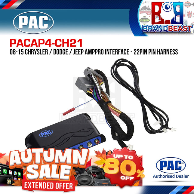 PAC AP4-CH21 AmpPRO Interface To Suit Chrysler/Dodge/Jeep/Ram 2007-2018