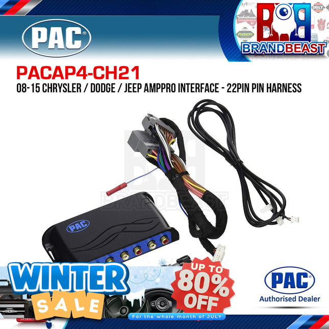 PAC AP4-CH21 AmpPRO Interface To Suit Chrysler/Dodge/Jeep/Ram 2007-2018