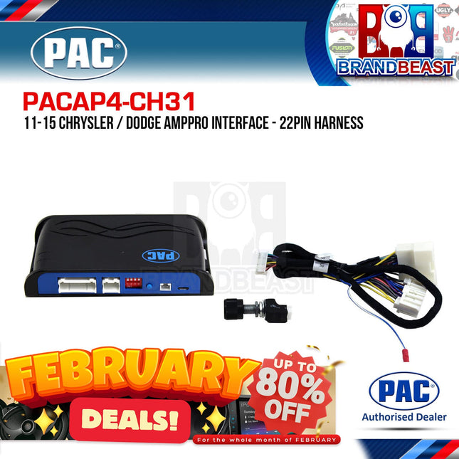 PAC AP4-CH31 AmpPRO Interface to Suit Chrysler/Dodge/Maserati 2011-2015