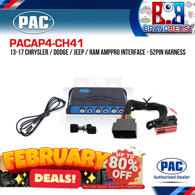 PAC AP4-CH41 AmpPRO Interface To Suit Chrysler/Dodge/Jeep/Ram/Maserati 2013-2019