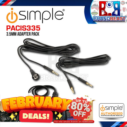 iSimple PACIS335 Flush Audio Dash Mountable AUX Input Adaptor