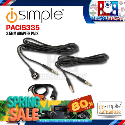 iSimple PACIS335 Flush Audio Dash Mountable AUX Input Adaptor