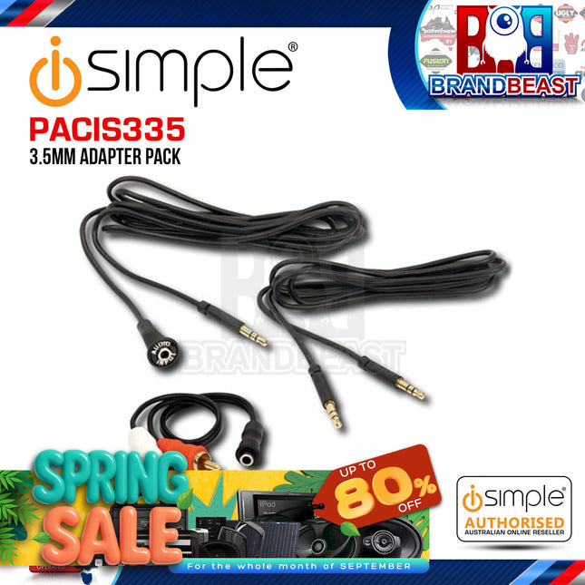 iSimple PACIS335 Flush Audio Dash Mountable AUX Input Adaptor