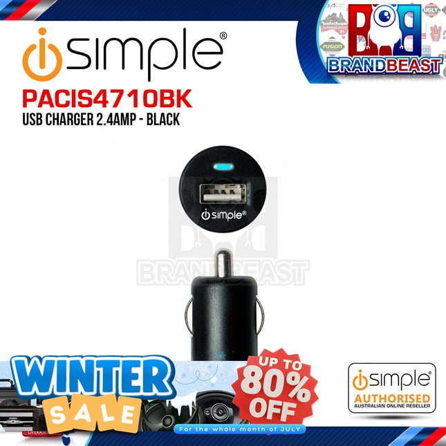iSimple PACIS4710BK USB Fast Charger