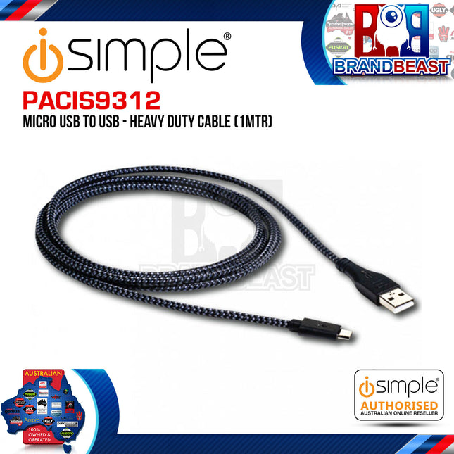 iSimple PACIS9312 1-Metre uLinxMAX USB To Micro USB Cable