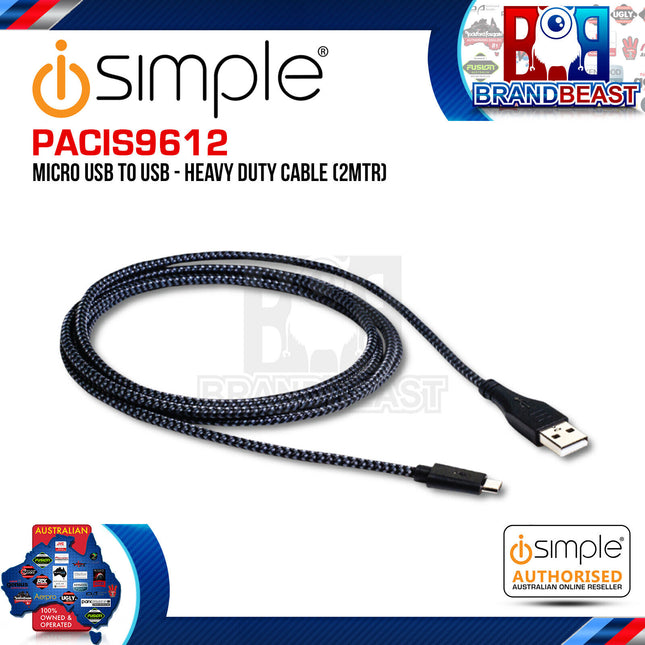 iSimple PACIS9612 2-Metres uLinxMAX USB To Micro USB Cable