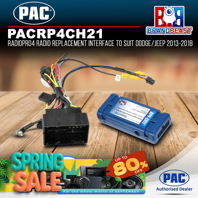 PAC RP4CH21 RadioPRO4 Radio Replacement Interface to Suit Dodge/Jeep 2013-2018