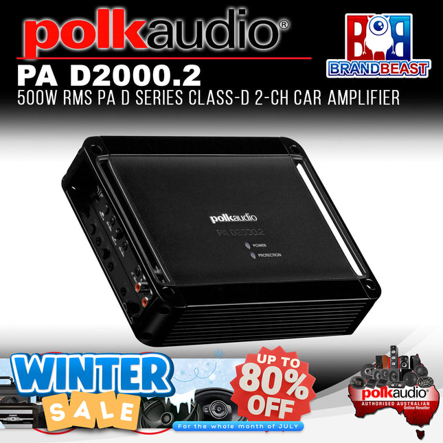 Polk Audio PA D2000.2 PA D Series 2-Channel Class D Amplifier