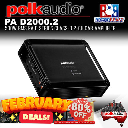 Polk Audio PA D2000.2 PA D Series 2-Channel Class D Amplifier