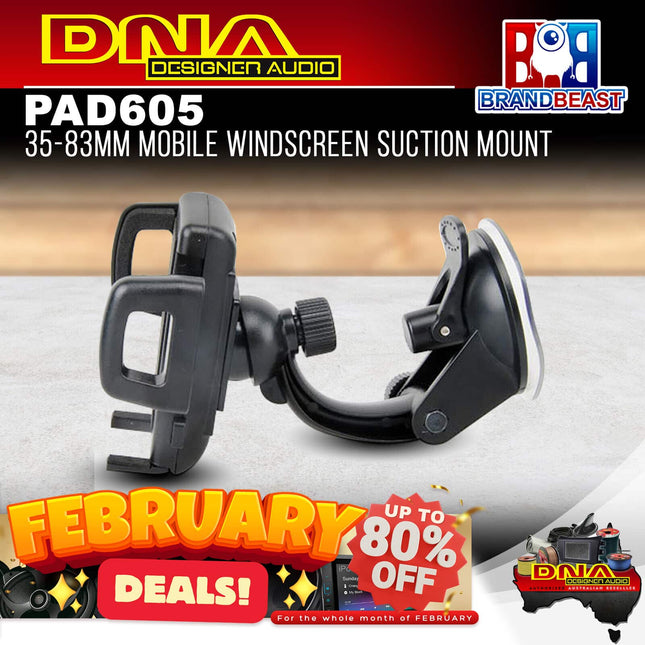 DNA PAD605 35-83mm Mobile Windscreen Suction Mount