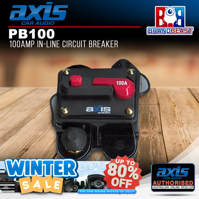 Axis PB100 100Amp In-Line Circuit Breaker