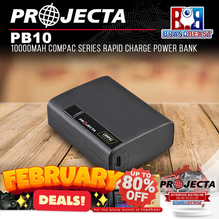 PROJECTA PB10 10000mAh COMPAC Series Rapid Charge Power Bank