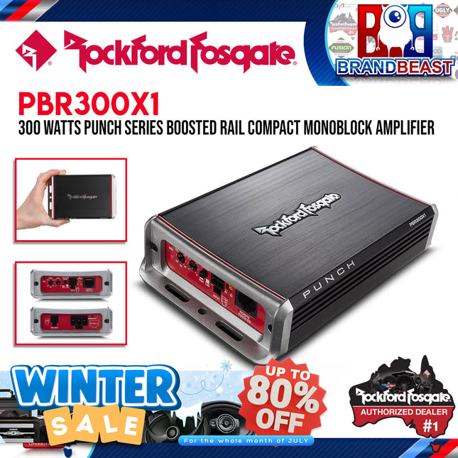 Rockford Fosgate PBR300X1 Punch 300 Watt Mono Amplifier