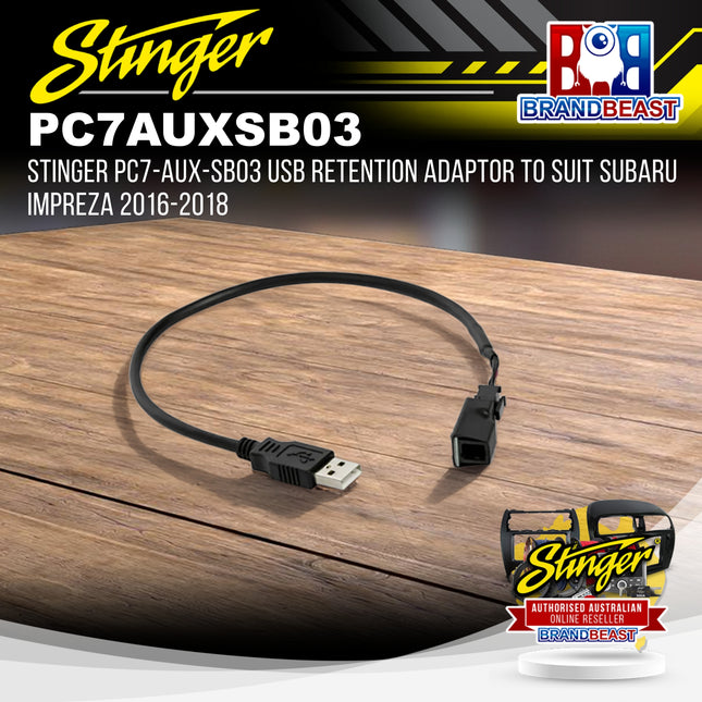 Stinger PC7-AUX-SB03 USB Retention Adaptor to Suit Subaru Impreza 2016-2018