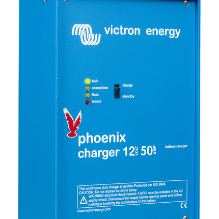 Victron Energy PCH012050001 Phoenix Battery Charger 12/50(2+1) 120-240V