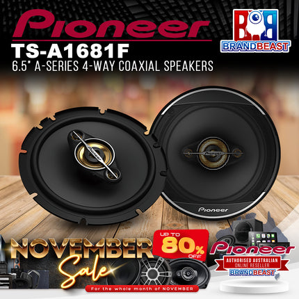 Pioneer TS-A1681F 6.5" A-Series 4-Way Coaxial Speakers