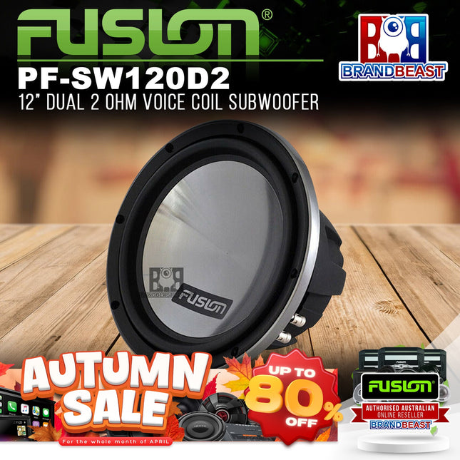 Fusion PF-SW120D2 12" Dual 2 Ohm Voice Coil Subwoofer