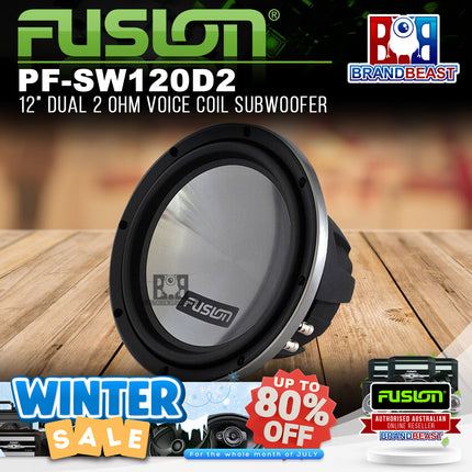 Fusion PF-SW120D2 12" Dual 2 Ohm Voice Coil Subwoofer