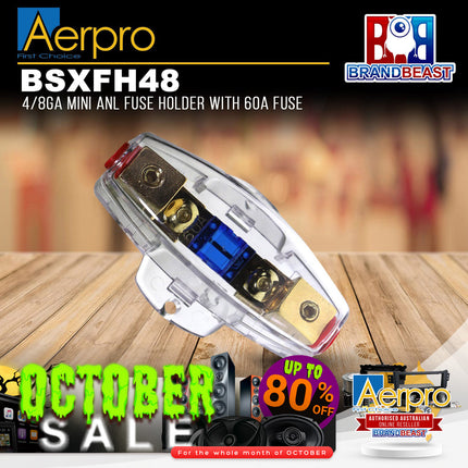 Aerpro BSXFH48 8GA MINI ANL Fuse Holder With 60A Fuse