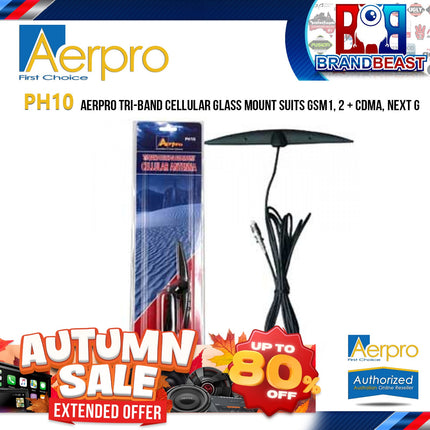 Aerpro PH10 Tri-Band Cellular Glass Mount Suits GSM1, 2 + CDMA, Next G