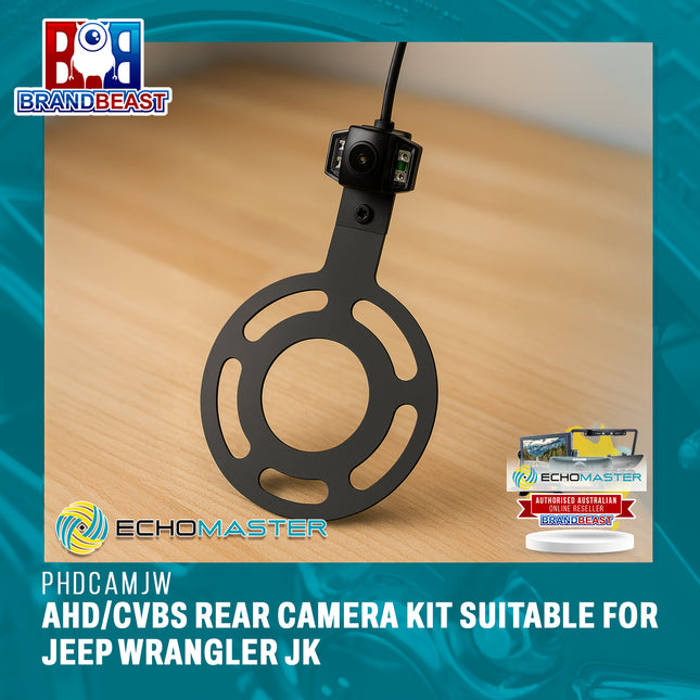 Echomaster PHDCAMJW AHD/CVBS Rear Camera Kit Suitable For Jeep Wrangler JK