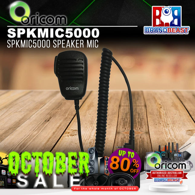 Oricom SPKMIC5000 Shoulder/Lapel Speaker Mic to Suit DTX600/UHF5400/UHF5500-1/ULTRA550 with New Lock Screw Connector
