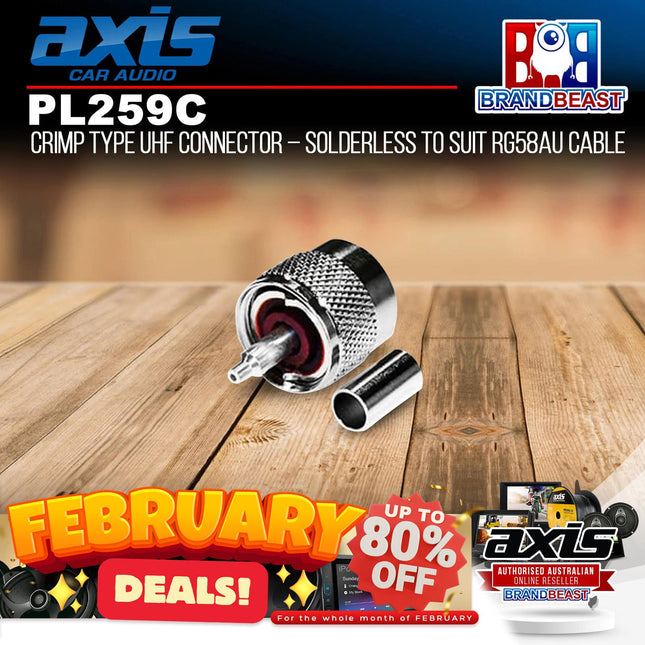 Axis PL259C UHF Connector Solderless