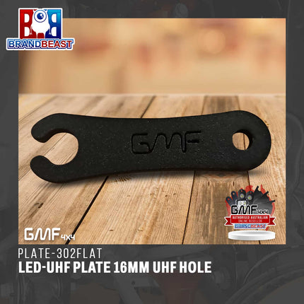 GMF4x4 PLATE-302FLAT LED-UHF Plate 16mm UHF hole