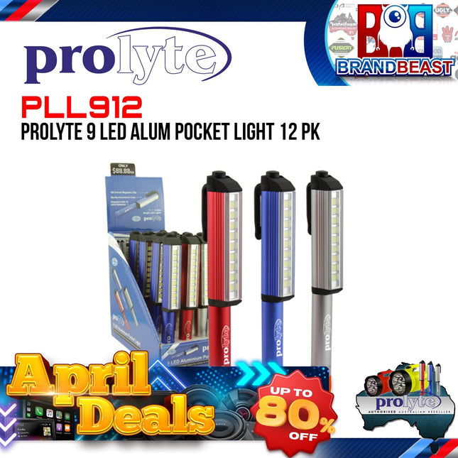 Prolyte PLL912 9 LED Aluminium Pocket Light 12 Pack