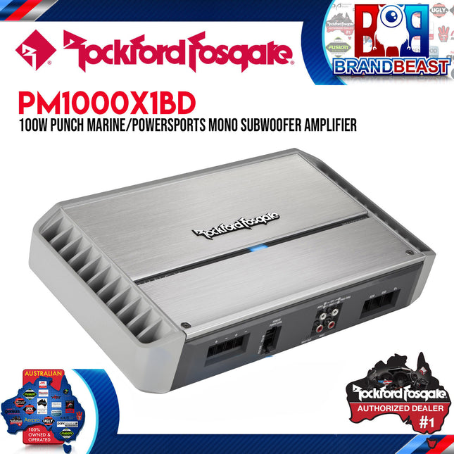 Rockford Fosgate PM1000X1bd Punch Marine 1,000 Watt Class-bd Mono Amplifier