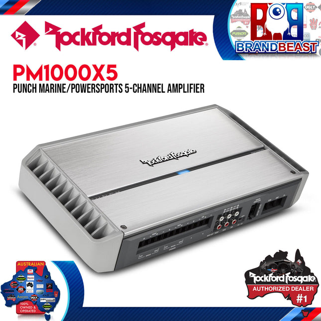 Rockford Fosgate PM1000X5 Punch Marine 1,000 Watt Class-bd 5-Channel Amplifier
