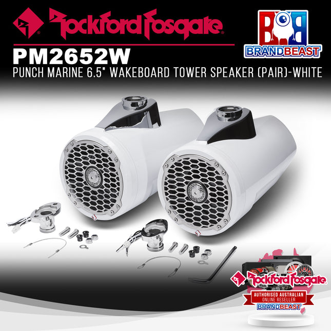Rockford Fosgate PM2652W Punch Marine 6.5" Wakeboard Tower Speaker