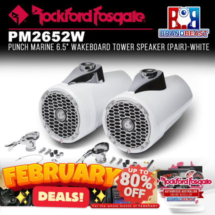 Rockford Fosgate PM2652W Punch Marine 6.5" Wakeboard Tower Speaker