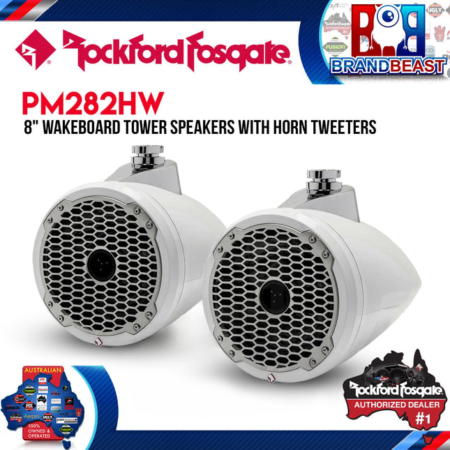 Rockford Fosgate PM282HW Punch Marine 8" Wakeboard Tower Speaker - Horn Tweeter