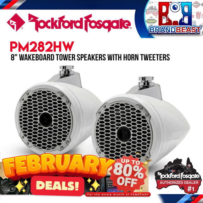 Rockford Fosgate PM282HW Punch Marine 8" Wakeboard Tower Speaker - Horn Tweeter