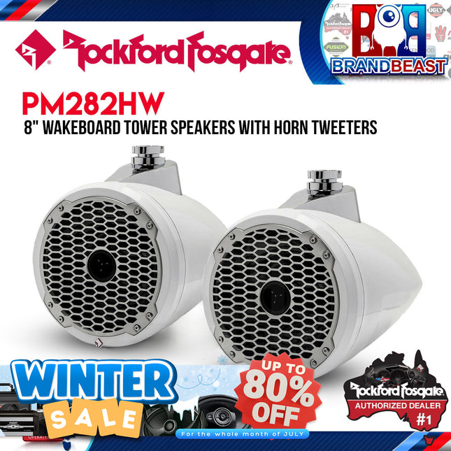 Rockford Fosgate PM282HW Punch Marine 8" Wakeboard Tower Speaker - Horn Tweeter