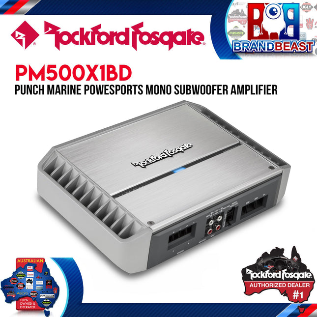 Rockford Fosgate PM500X1bd Punch Marine 500 Watt Class-bd Mono Amplifier