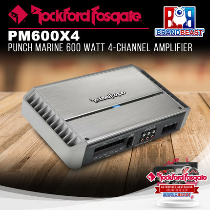 Rockford Fosgate PM600X4 Punch Marine 600 Watt 4-Channel Amplifier