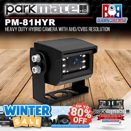 Parkmate PM-81HYR Heavy Duty Hybrid Camera with AHD/CVBS Resolution