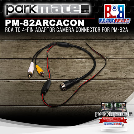 Parkmate PM-82ARCACON RCA To 4-Pin Adaptor Camera Connector For PM-82A