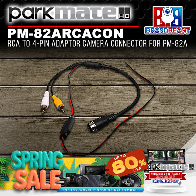 Parkmate PM-82ARCACON RCA To 4-Pin Adaptor Camera Connector For PM-82A