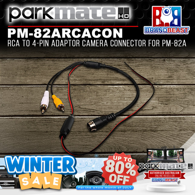 Parkmate PM-82ARCACON RCA To 4-Pin Adaptor Camera Connector For PM-82A
