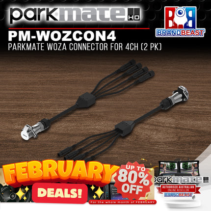 Parkmate PM-WOZCON4 4 Channel Heavy Duty Woza Connector Cable (2 PK)