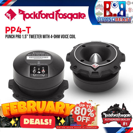 Rockford Fosgate PP4-T Punch Pro 1.5" 100W 4-Ohm Tweeter