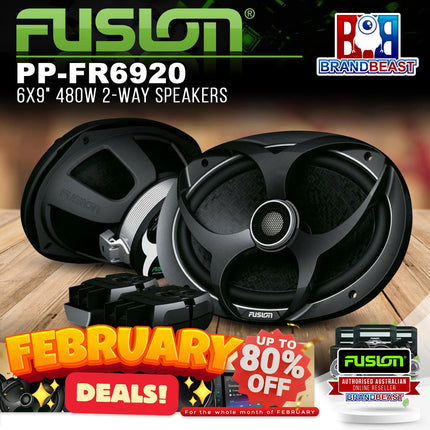 Fusion PP-FR6920 6x9&quot; 480W 2-Way Speakers